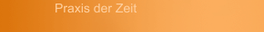 Praxis der Zeit